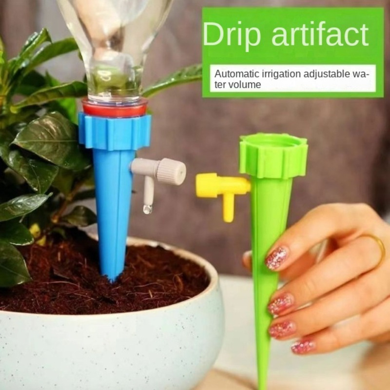 

Automatic Drip Irrigation System For Potted Plants - Adjustable Watering Volume - Plastic Material - Suitable For Home Gardens And Balconies