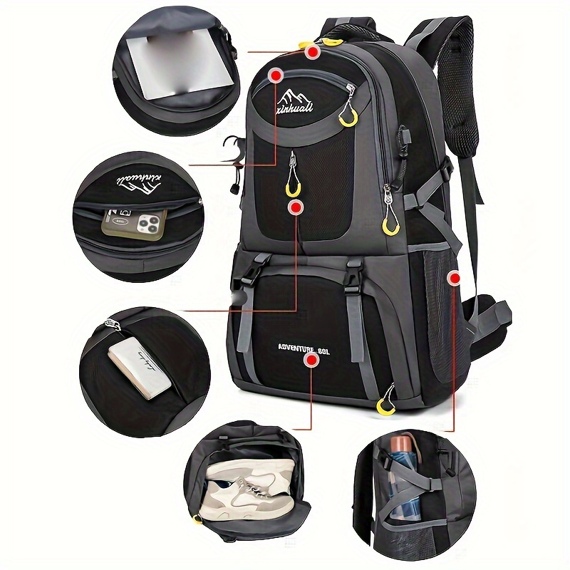 

1pc 40l/60l , Camping Mountaineering Bag,