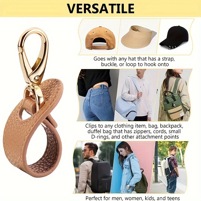

Compact Travel Hat Clip - Portable Baseball Cap Holder For Backpacks, Ideal For Outdoor Adventures Backpack Accessories