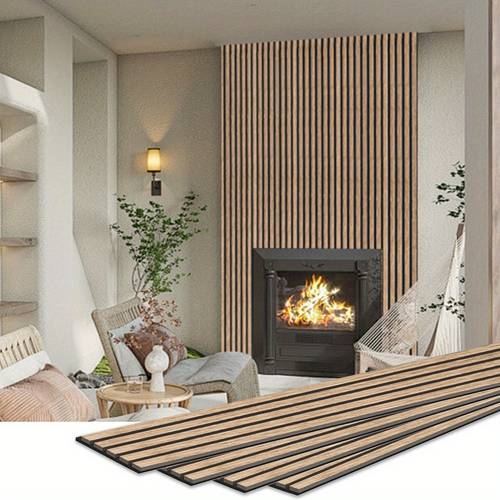 4 pack 92 52 x7 87 3d wood slat wall panels for wall acoustic slat wall panel for modern interior decor bedroom living room