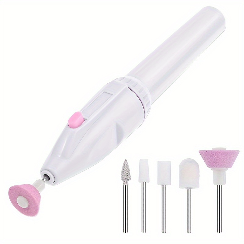 

5 In 1 Electric Nail File Set: Professional Electric Nail File, Grinder, Grooming Tools For Personal Manicure And Pedicure