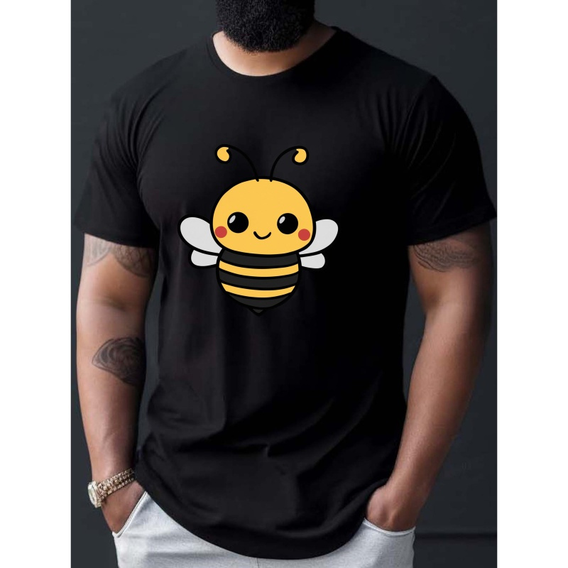 

Cute Illustration Print Tee Shirt, Tees For Men, Casual Short Sleeve T-shirt For Summer