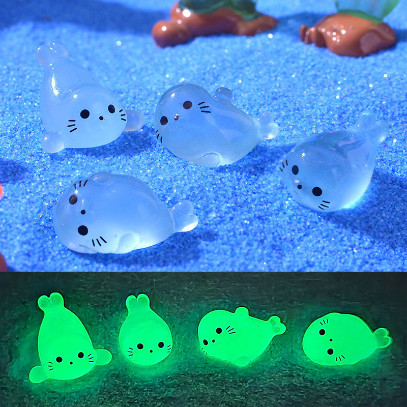 

40pcs Assorted Luminous Sea Outdoor Garden Ornaments Decorations, Resin Fish Tank Accessories, Luminous Sea Life Figurines For Aquascaping