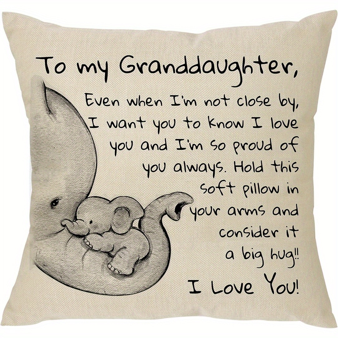 TEMU Grandson Gift From Grandpa Grandma - When Close By To I Love You And I Am So Of You-reminder Gift For Men Teens Boys Throw Pillow Cover Pillowcase