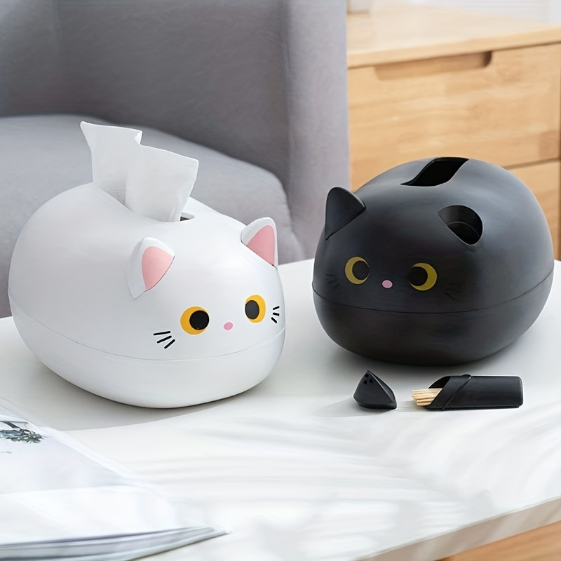 

Adorable Cat-themed Tissue Box Holder - Durable & Decorative, Perfect For Home & Office Use, Fits Standard Size Tissue Packs