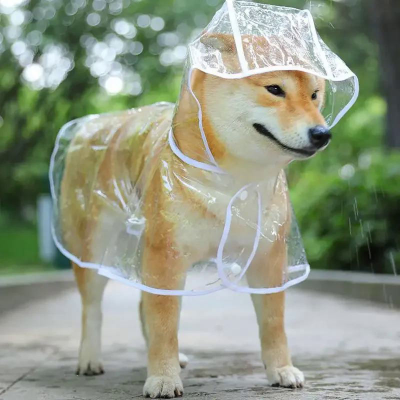 

[ ] Dog - Pvc Pet Rainwear For Small To Breeds, -on