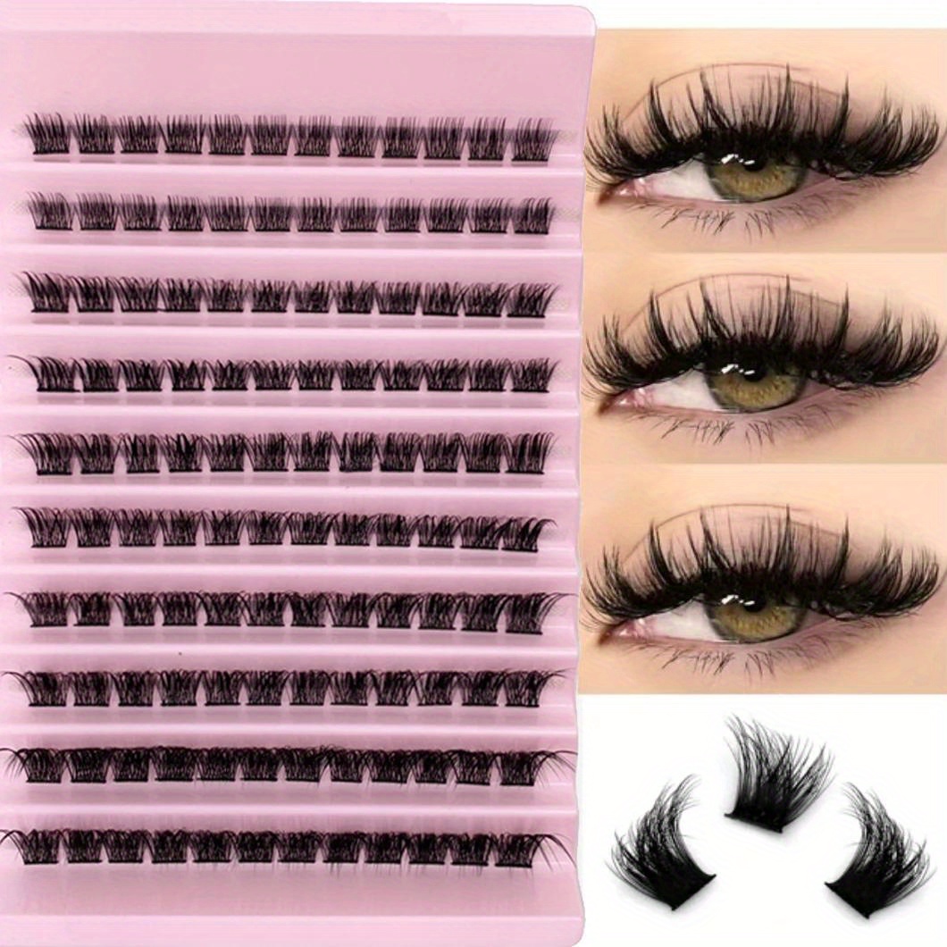 

120pcs Fluffy Lash - D Individual Eyelashes, 8-16mm Mixed Lengths For Diy Eyelash Extensions, Lashes