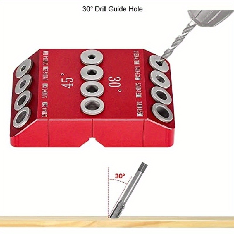 

Woodworking Hole 30°/45°/90° Multi-angle Slant Hole Woodworking Vertical Plank