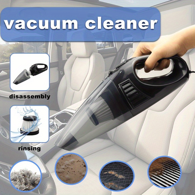 

Powerful Car-mounted Vacuum Cleaner, Portable Wet And Dry Handheld Powerful Suction Car-mounted Vacuum Cleaner, Household Multi-function Vacuum Cleaner