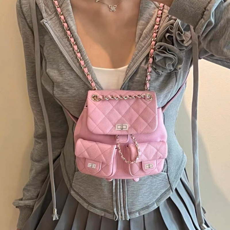 

Stylish And Trendy Backpack, Versatile Chain Straps Bag