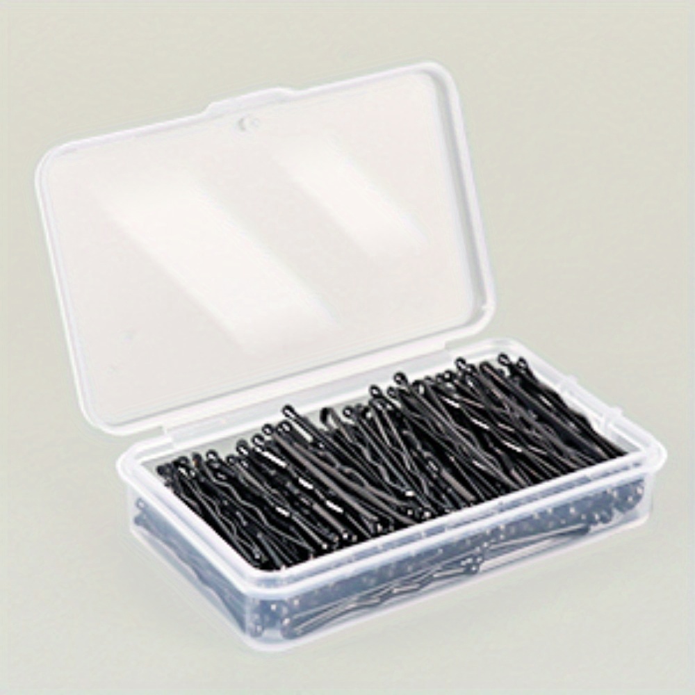 150pcs mini bobby pins brown hair bobby pins with storage box for girls and women   mini bobby pins for all hair types   hairstyles Product details 3