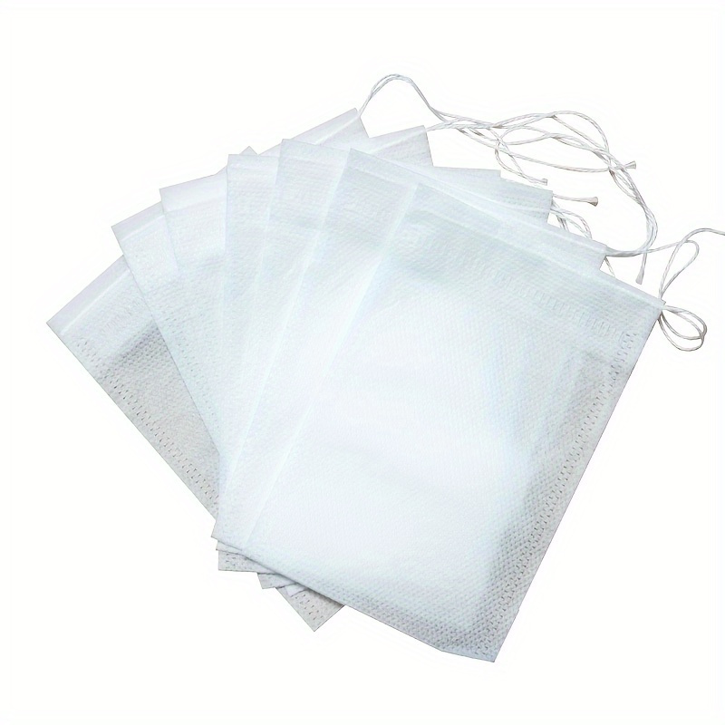 100pcs soup bags tea bag filter bag reusable drawstring soup bags chinese medicine filter mesh bag straining cheesecloth bags spice bags for cooking muslin bags bone   brew bags kitchen accessaries details 1