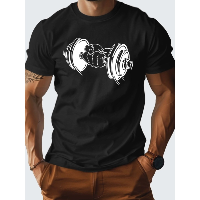 

Lift Dumbbells Pure Cotton Men's Tshirt Comfort Fit