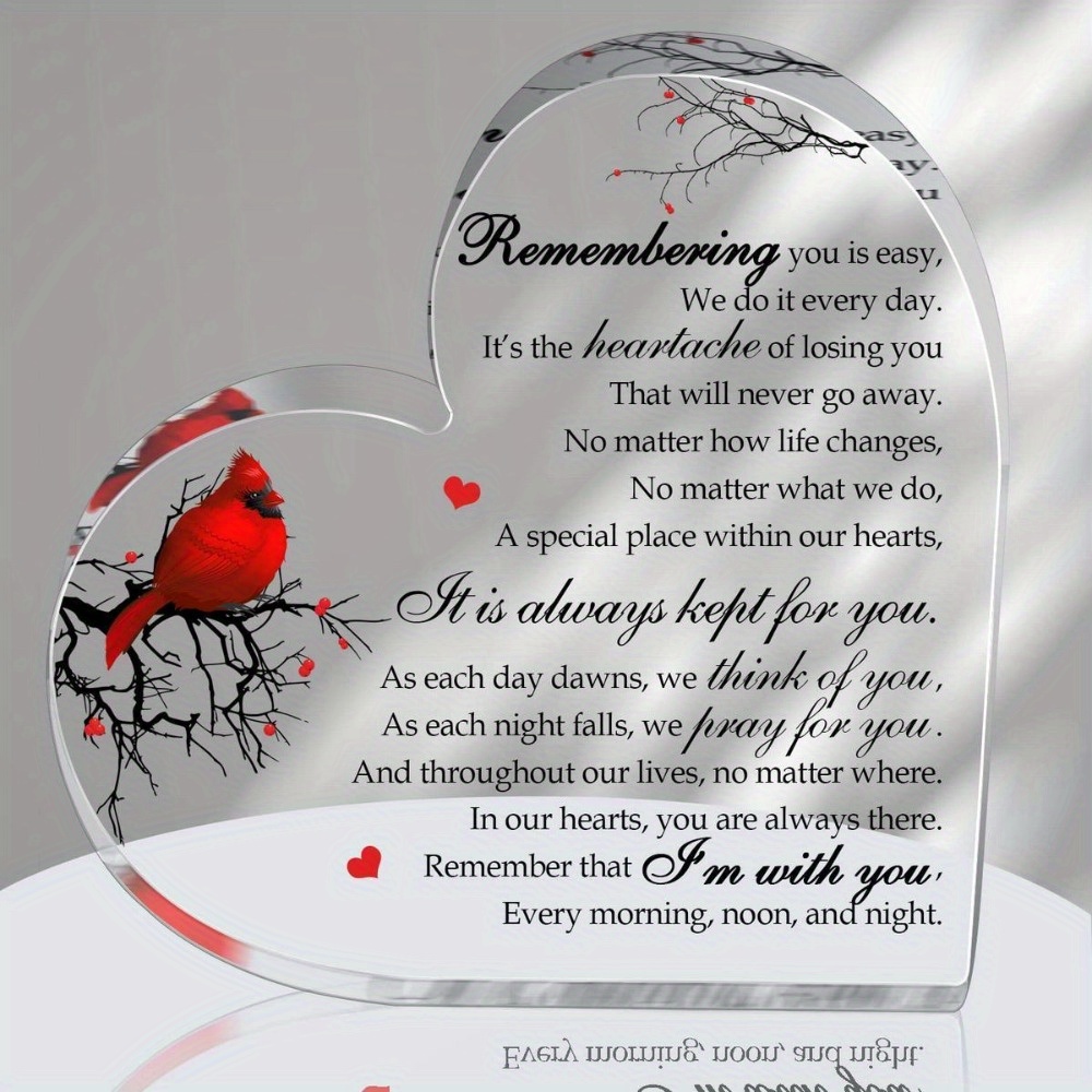 

Memorial Sympathy Gifts, Funeral Condolences Grief Gift, Loss Mother Father In Memory For Loss Of Loved One, Heart Remembrance Grieving Bereavement Gifts For Loss Dad Husband Mom