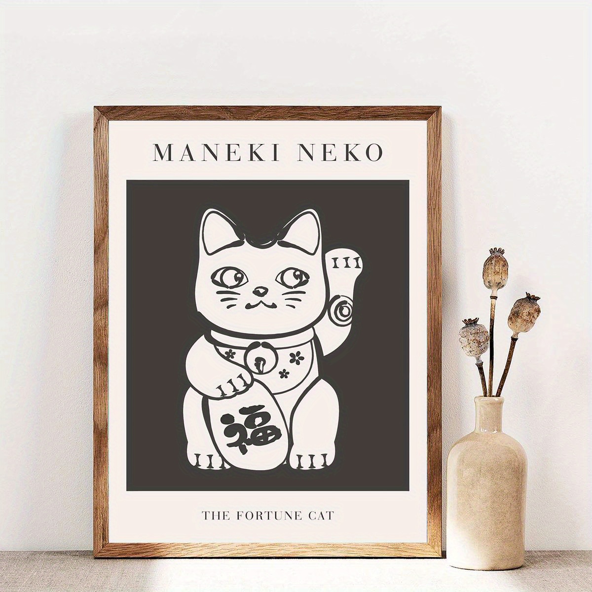 maneki neko painting