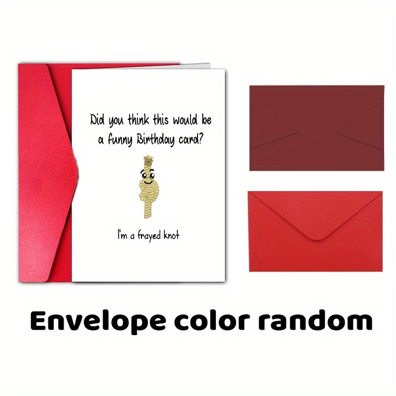 TEMU 1pc, Birthday Card With Humorous Text Patterns, A Gift Card For .