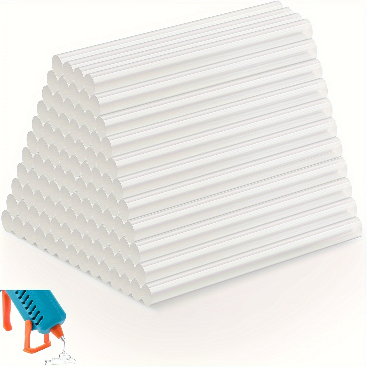 100 pack transparent high adhesion hot melt glue gun sticks for crafts diy projects jewelry repair abs material