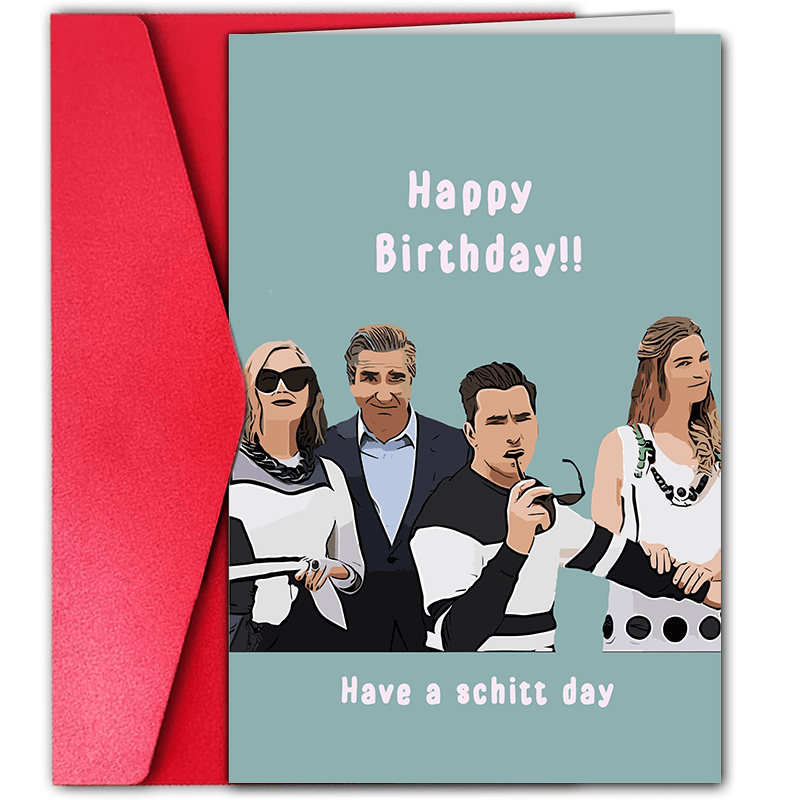 

1pc, Happy Birthday, Have A Schitt Day, Birthday Greeting Card, Funny Card For Friend, Best Friend, Small Business Supplies, Thank You Cards, Birthday Gift, Cards, Unusual Items, Gift Cards