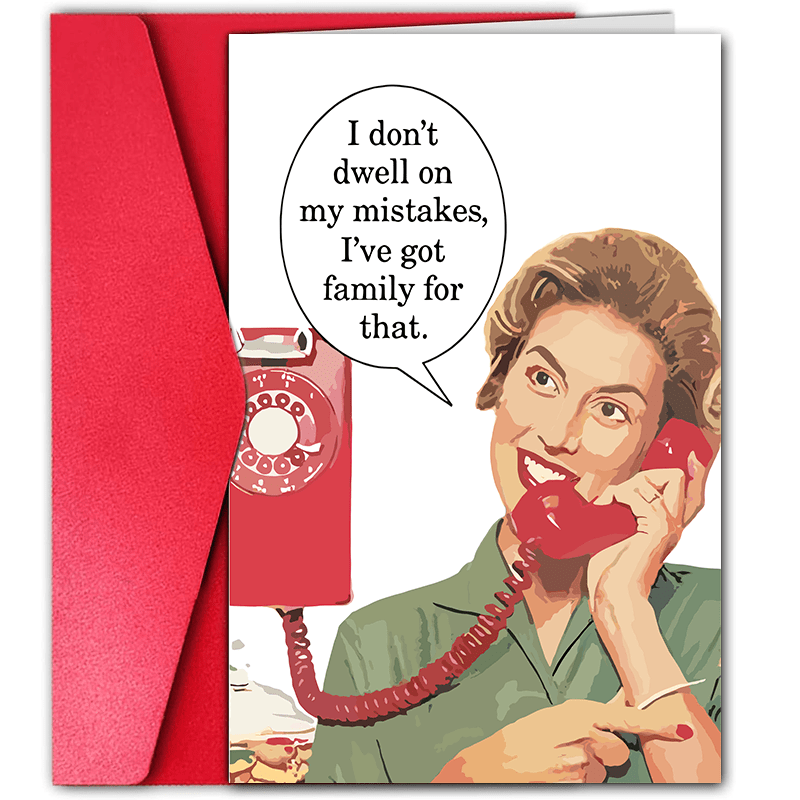 

Funny Card For Women - Vintage Humor Greeting, Any Recipient