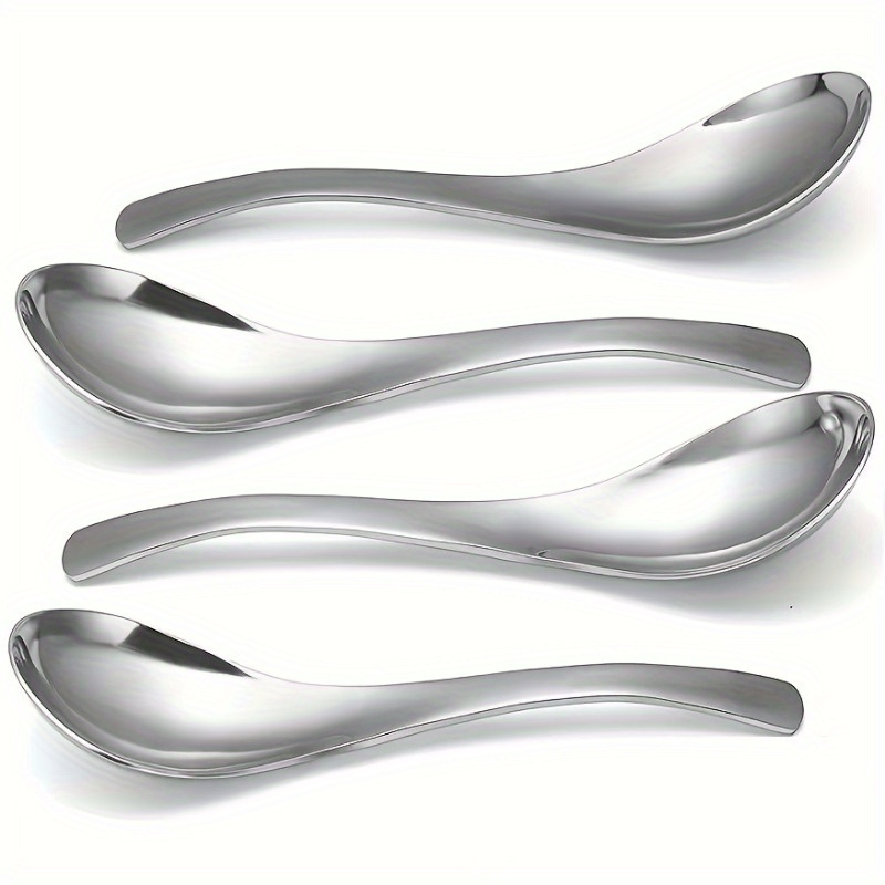 

6-piece Heavyweight Stainless Steel Soup Spoons - Classic Design, Dishwasher Safe For Easy Cleaning - Perfect For Teachers, Christmas, Halloween, Thanksgiving & Weddings