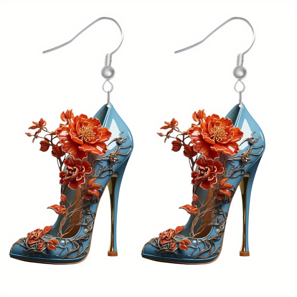 

Chic High Heel Acrylic Earrings - Perfect For Parties & Everyday Glam