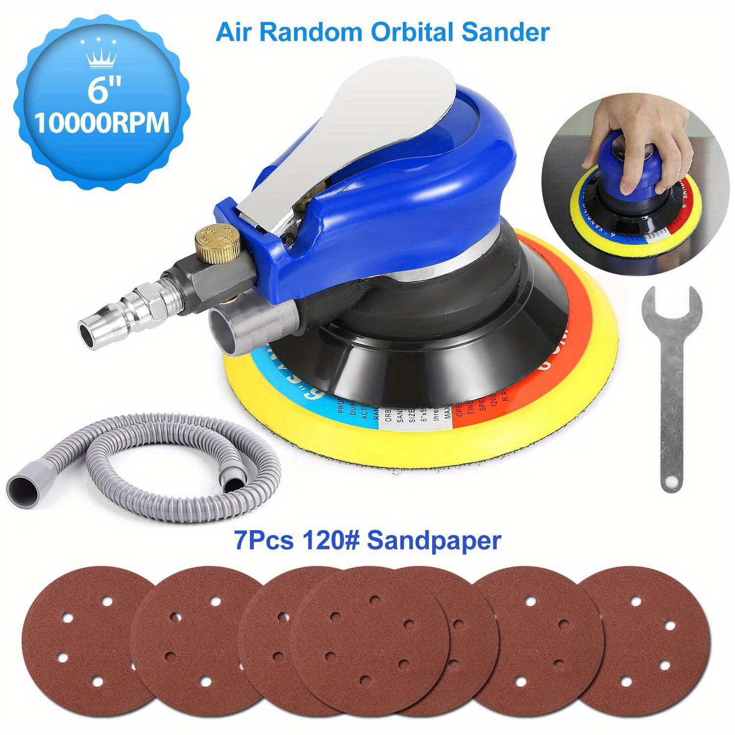 

6" Air Ergonomic 10000rpm 7 Sandpapers