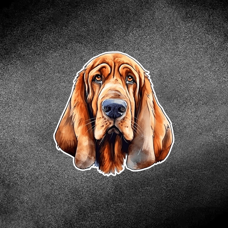 

Bloodhound Dog Decal Sticker - Waterproof Vinyl Graphics For Car, Moto, Laptops, Walls - Universal Car Decal Decoration Accessories