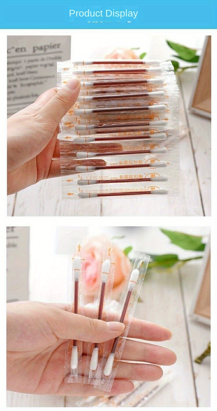 100 pcs sterile iodine swabs for home use medical grade disposable skin wound disinfection details 2