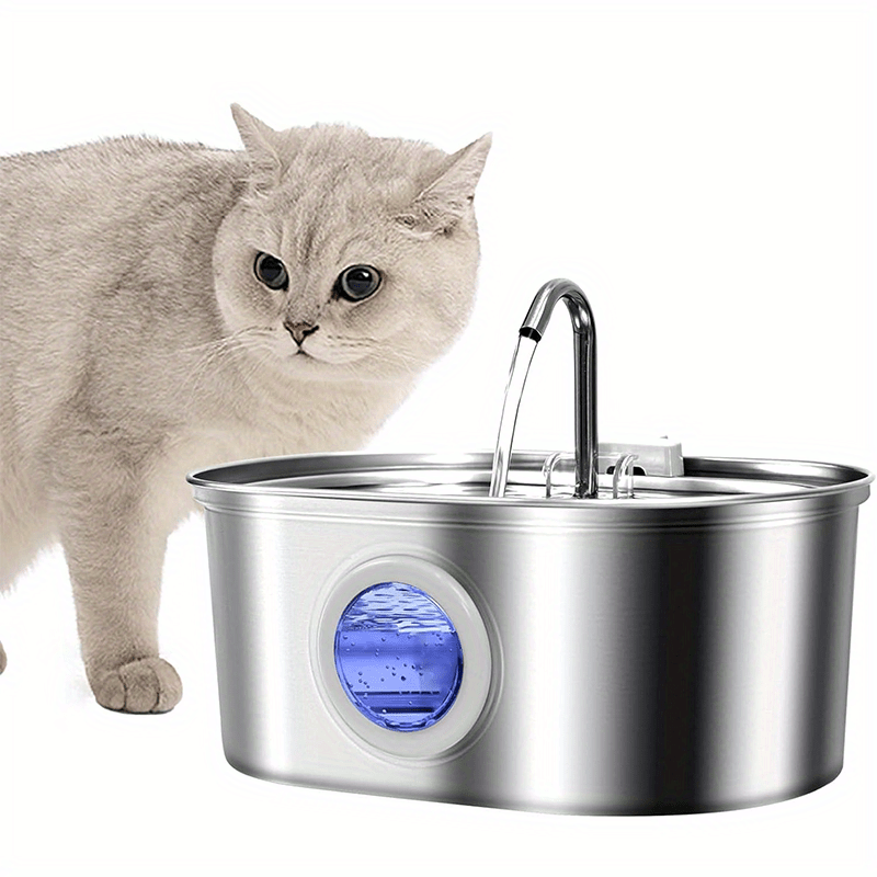 cat water fountain stainless steel 3 2l 108oz capacity - Temu