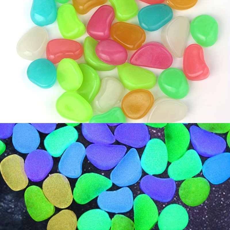 

5pcs Glow-in-the-dark Pebbles, 1.77" For , , & Decor