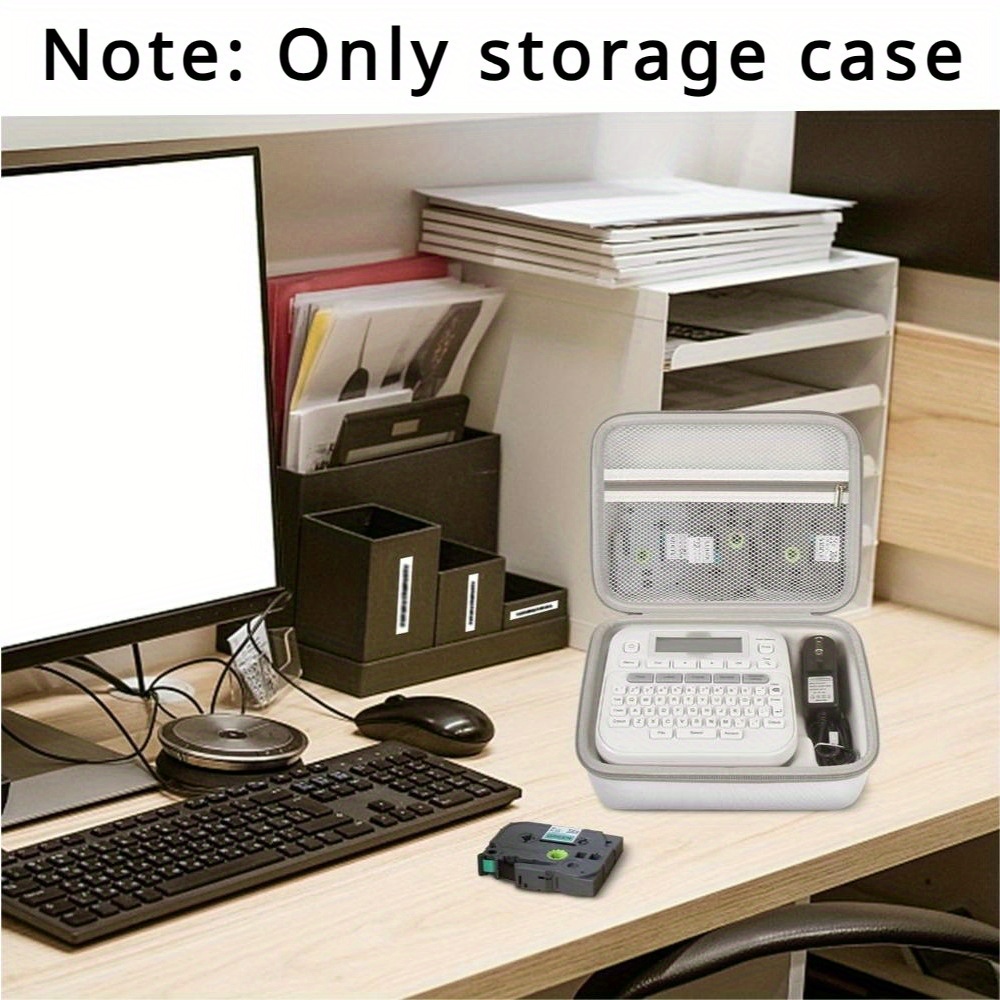 

Eva Protective Storage Case For Brother P-touch Ptd220/ptd210 Label Maker, Carrying Organizer For Tapes, Power Adapter And Cable - Label Machine Travel Holder(box Only)