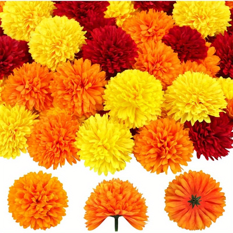 

40-pack Vibrant Silk - Perfect For Diy Crafts, Wreaths & Home Decor | Ideal For Diwali, Halloween,