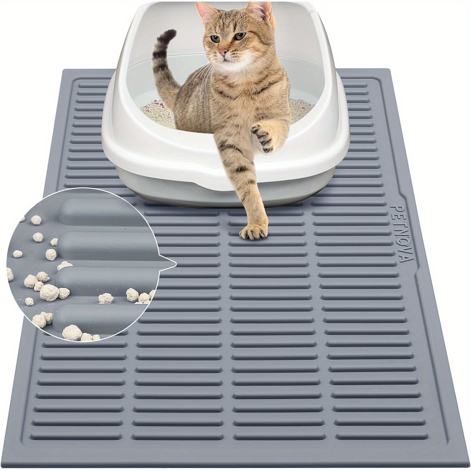 

Rubber Cat Litter Pad: Waterproof Cat Litter Trap Pad - Easy To Clean Cat Litter Trap Pad Cat Litter Mat Is Non-slip