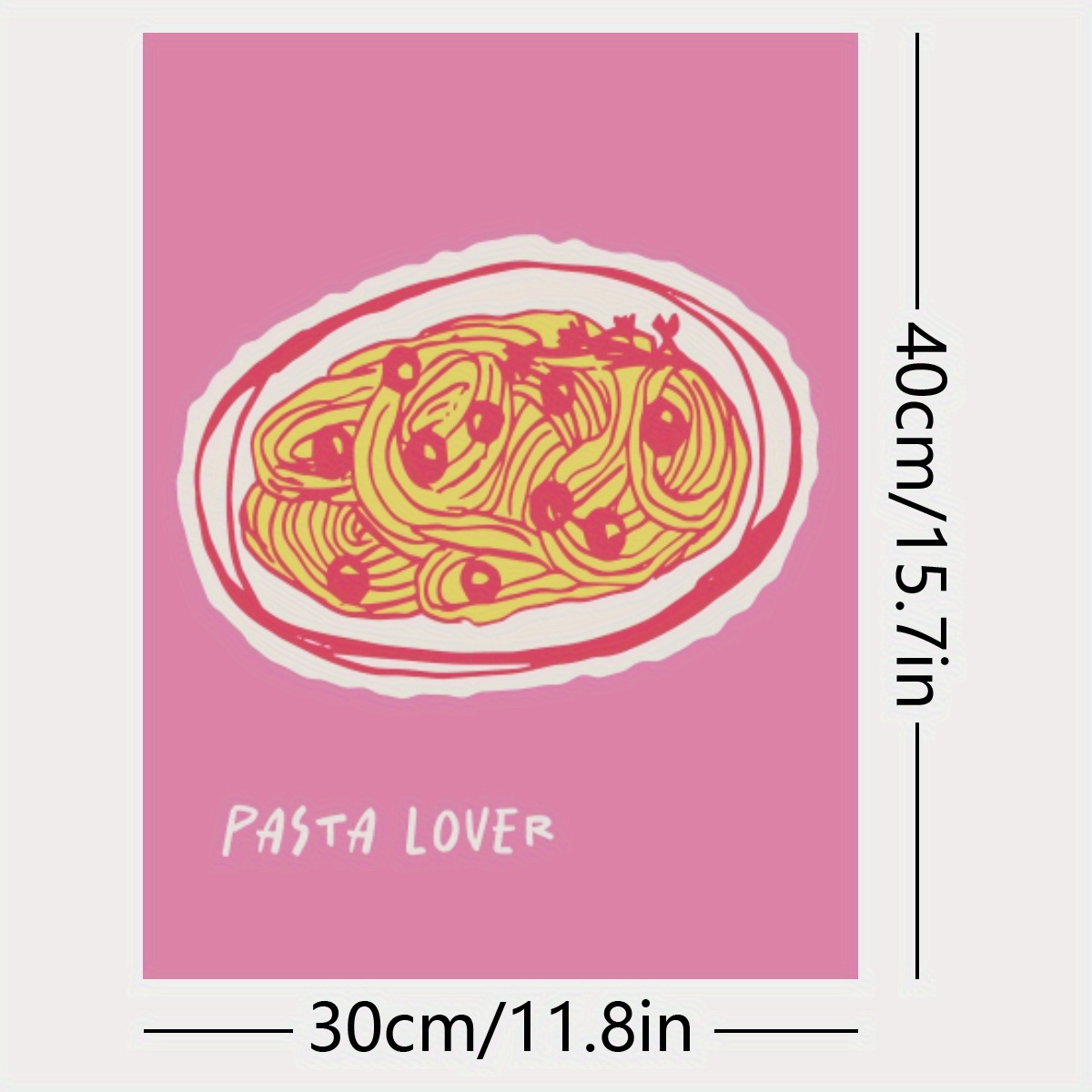 room decor 1pc -century modern spaghetti canvas art print, frameless polyester fiber poster, wall decor for living room, dining room, bedroom, bathroom - 29.97x39.88 cm, 2d, room decor | Shop On Temu And Start Saving | Temu United Kingdom