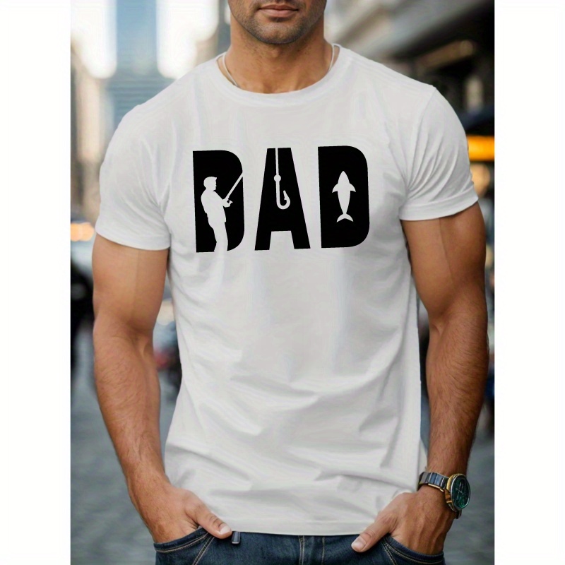 

Fishing Dad Men's Short Sleeve T-shirt Summer T-shirt Top