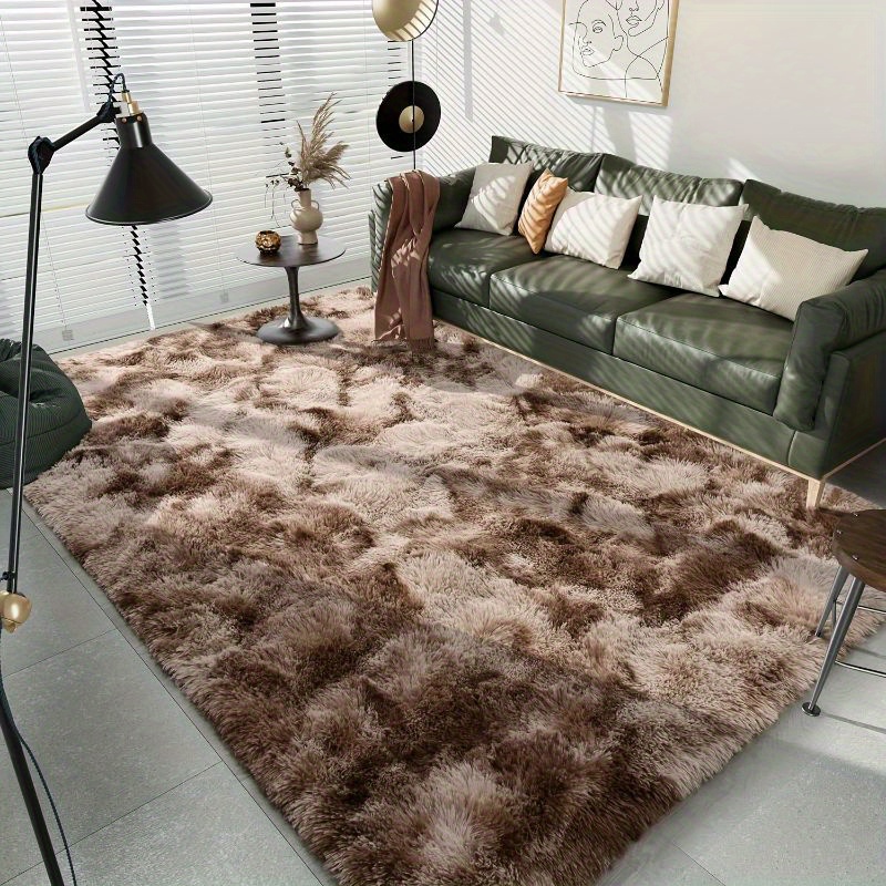 

Plush Living Room Bedroom Sofa Bedside Padded Floating Window Bedside Floor Mat Silk Fur Furry Soft Girl Heart Carpet Washed Long