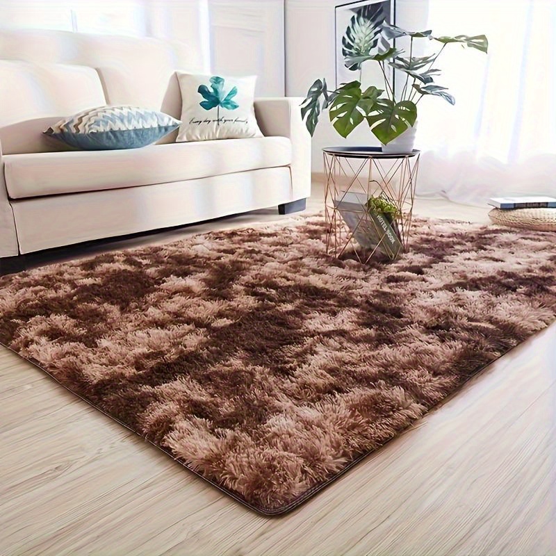 

Large Area Rugs For Living Room, Tie-dyed Grey Rug Fluffy Throw Carpets Plush Modern Indoor Fuzzy Rugs For Bedroom Nursery Room Dorm Home Decor