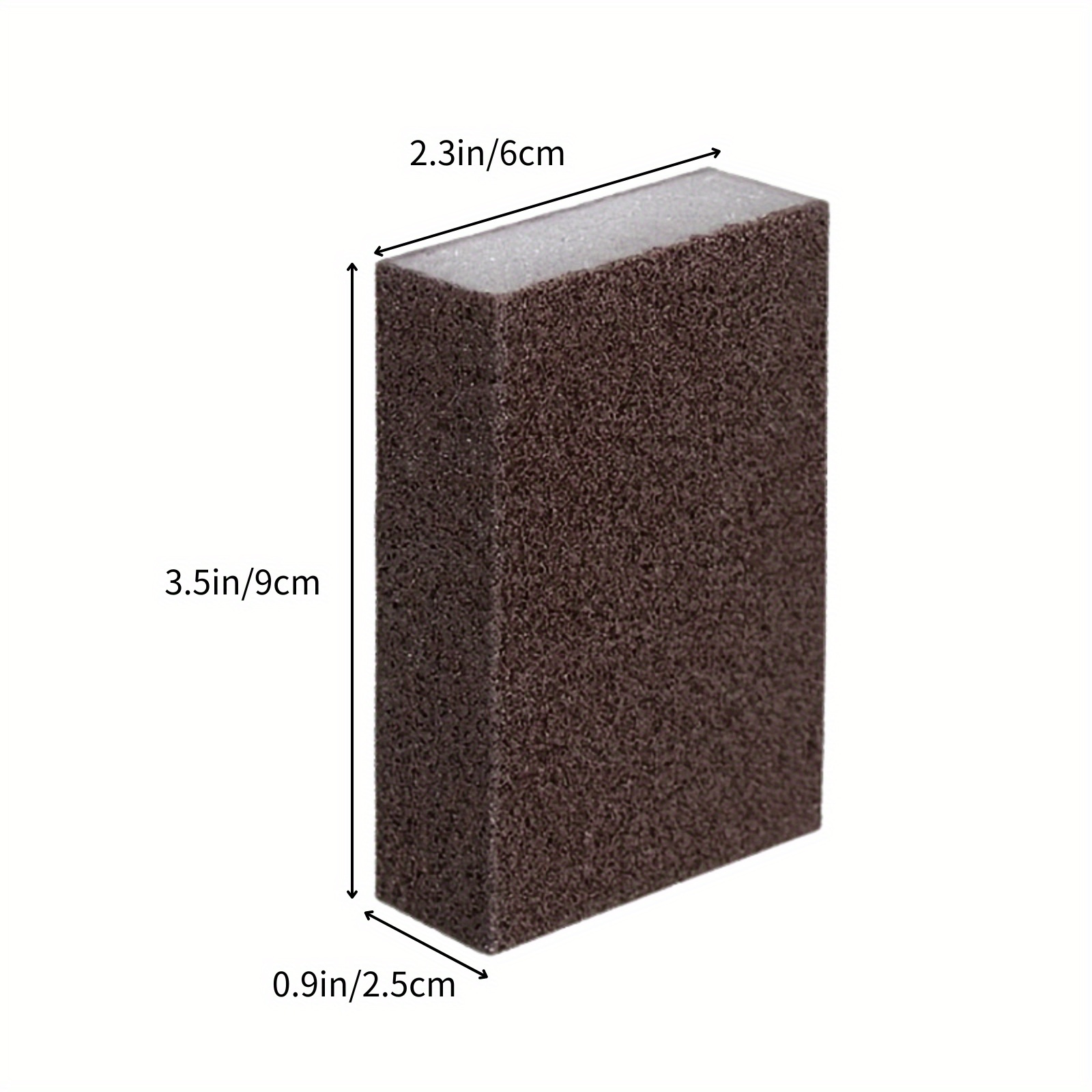 5-Pack Emery Magic Sponge Eraser Set - Heavy-Duty Non-Electric Descaling & Rust Removal Scrubbers for Kitchen, Bathroom, Toilet, Floor, and Outdoor Cleaning