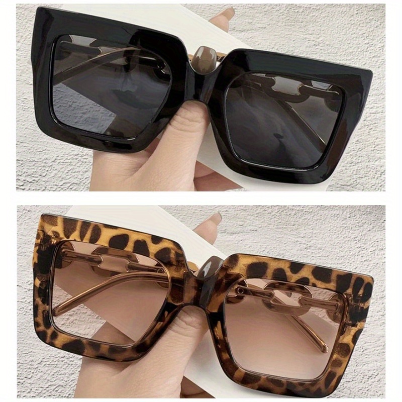 

3-pack Retro Oversized Sunglasses - Chic Large Frame With Uv Protection, Perfect For Fashion-forward Outdoor Enthusiasts & Travel