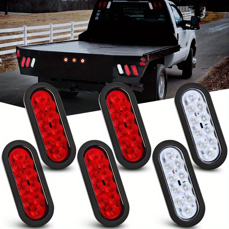 

Trailer , 6" Trailer Kit, 4 Red 2 10 Led Led Trailer , Trailer Tail