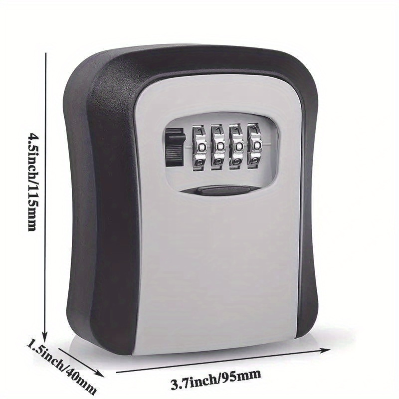 Vobumix Sicherheits-Geldbeutel Mit Zahlenschloss - Abschließbarer Münzbeutel 20,6x13,3cm