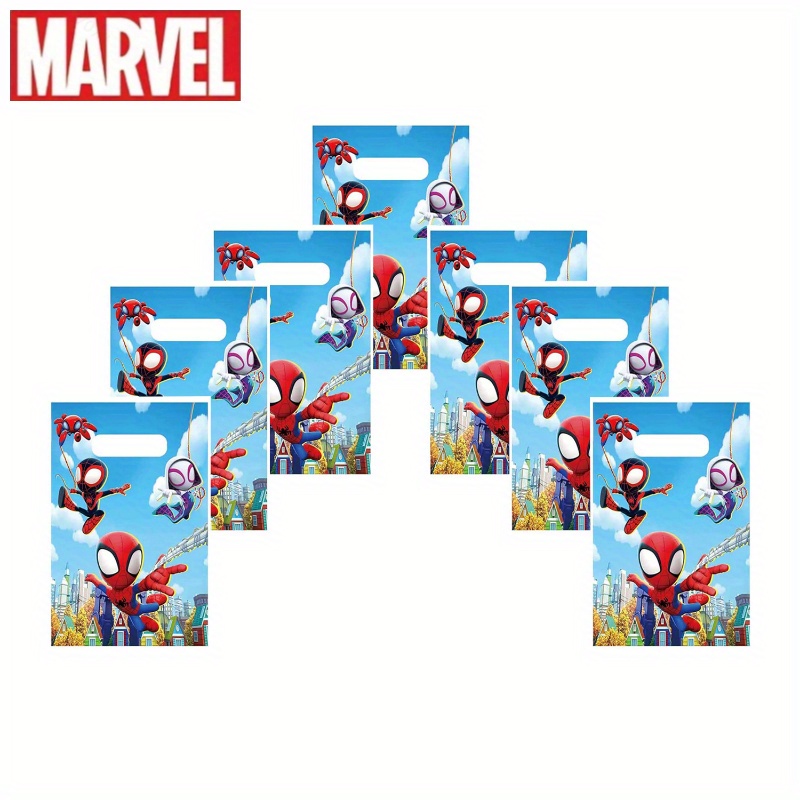 

Marvel Spider-man Party Favor Bags - Classic Style Pe Material, Perfect For Candy & Gifts