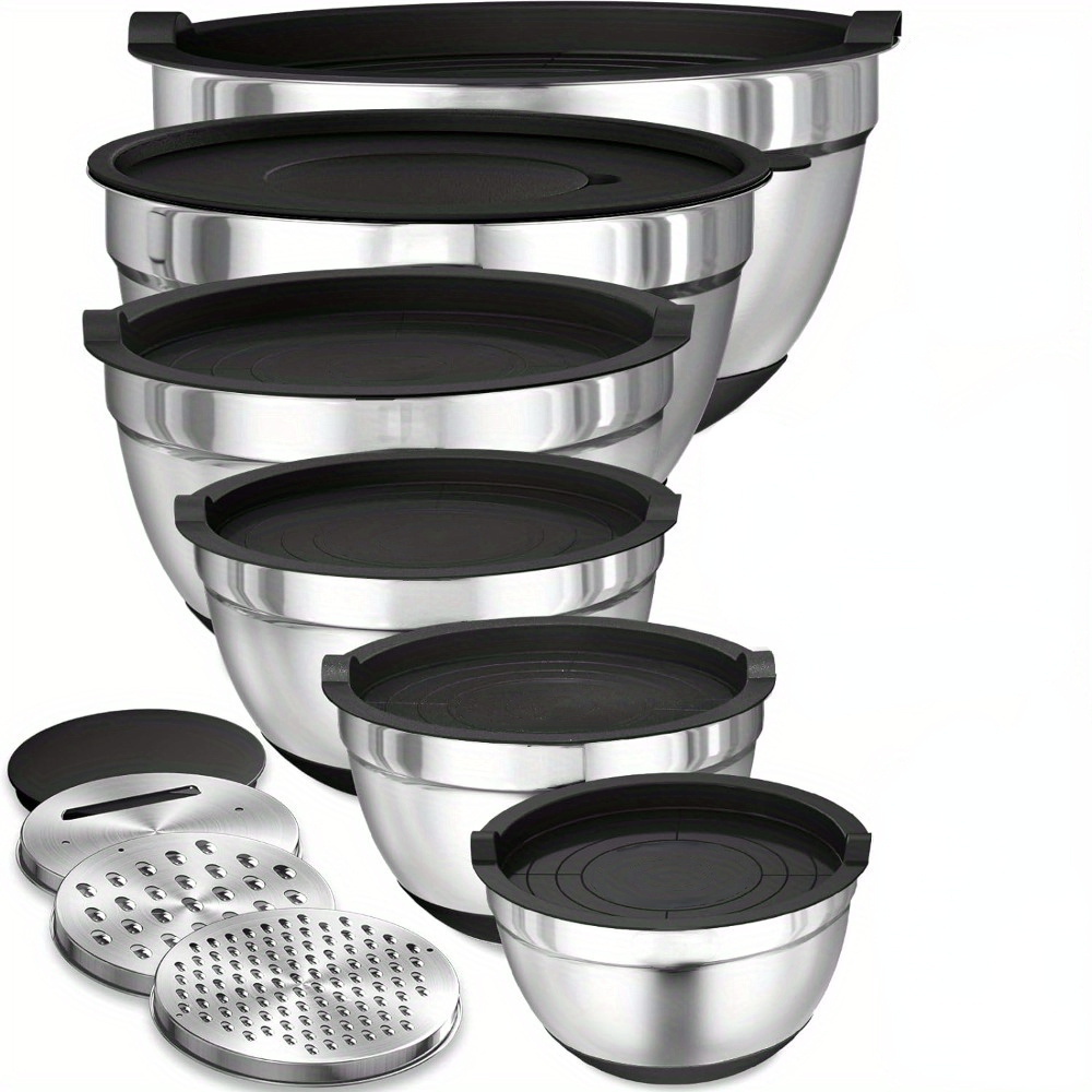 

9pcs Stainless Steel Salad Set Grater - -, For &