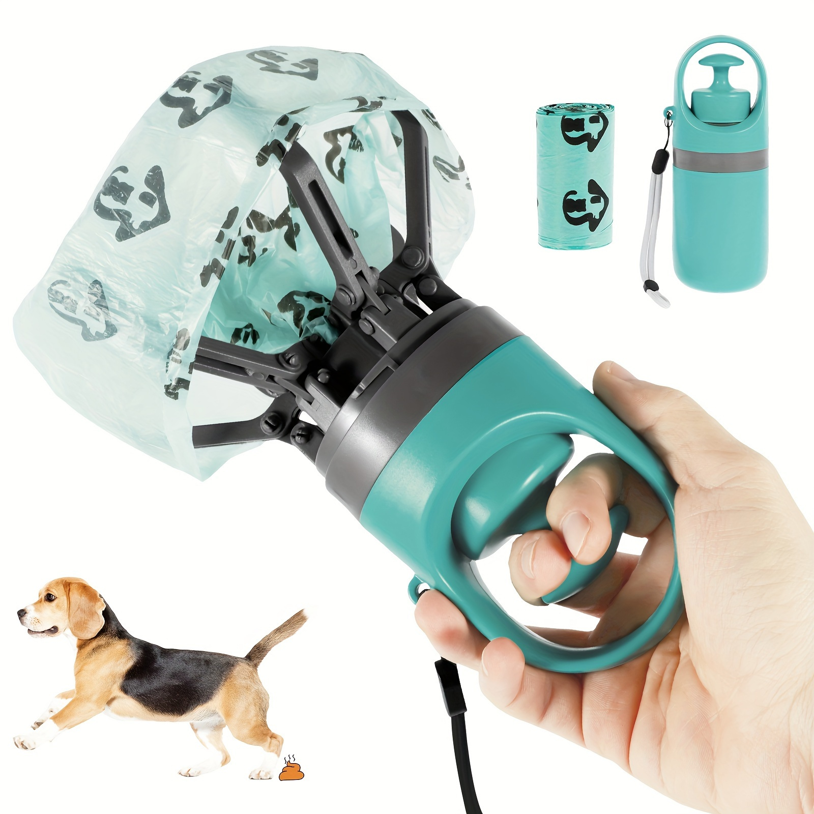 

Pet Poop Picker, Portable Outdoor Dog Poop Picker Shovel Poop Dispenser