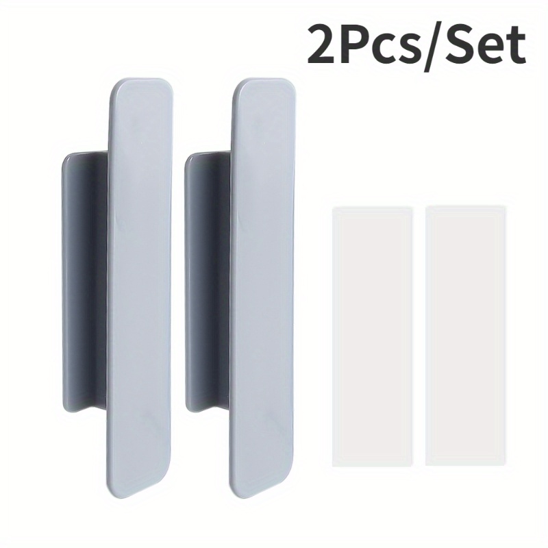 TEMU 2pcs Poignées Auto-Adhésives pour Fenêtres & Armoires - Installation Facile, Pas de Colle - Polyvalentes pour Verre, Carrelage, en Bois