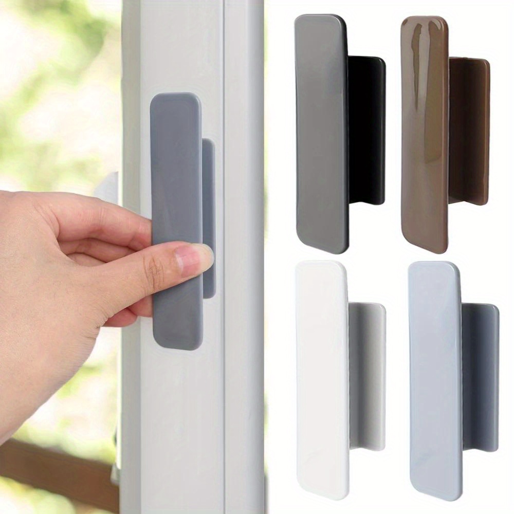 2pcs Self-Adhesive Window & Cabinet Handles - Easy Install, No Glue Needed - Versatile for Glass, Tile, Wood Surfaces