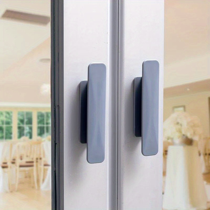 2pcs Self-Adhesive Window & Cabinet Handles - Easy Install, No Glue Needed - Versatile for Glass, Tile, Wood Surfaces