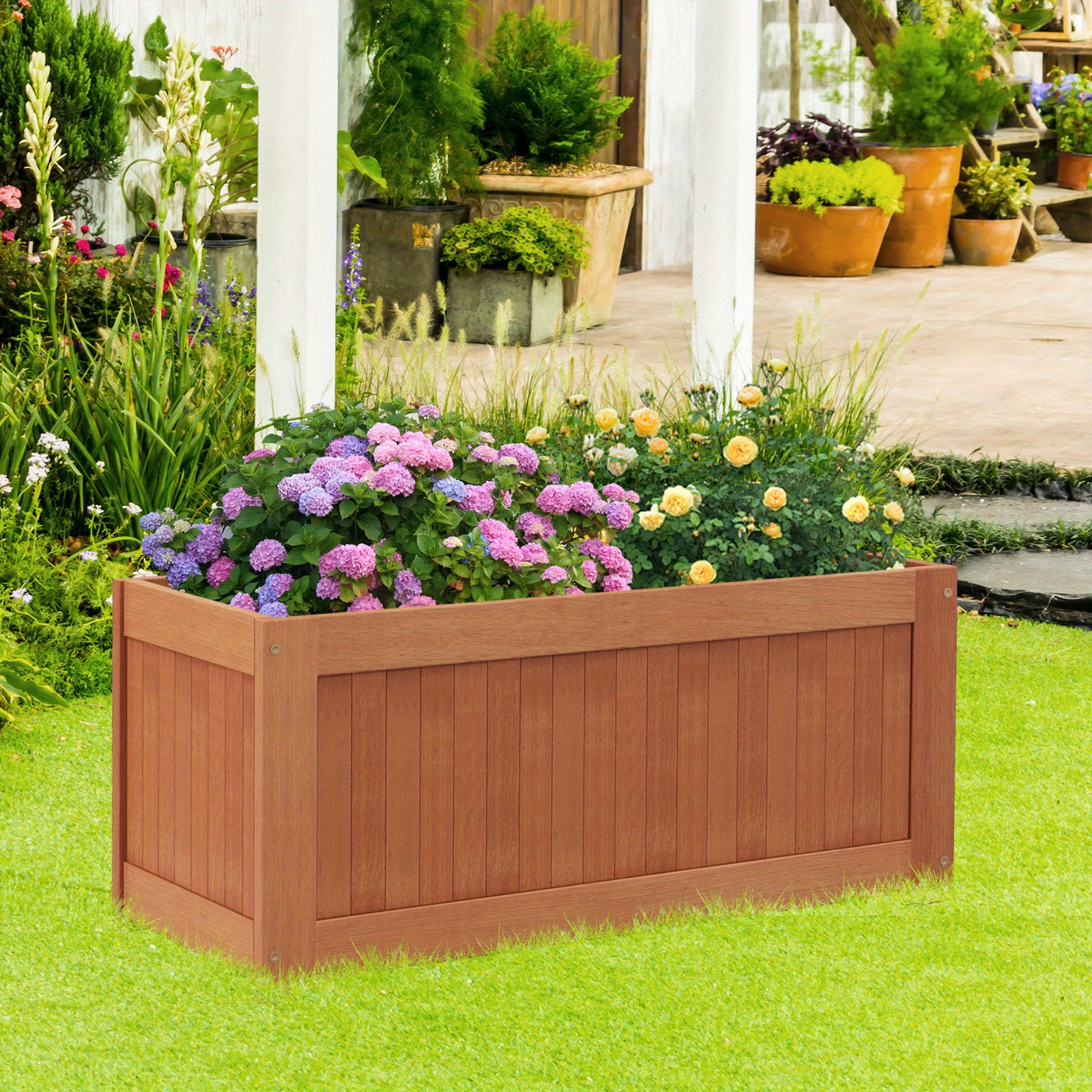 Garden box seat sales