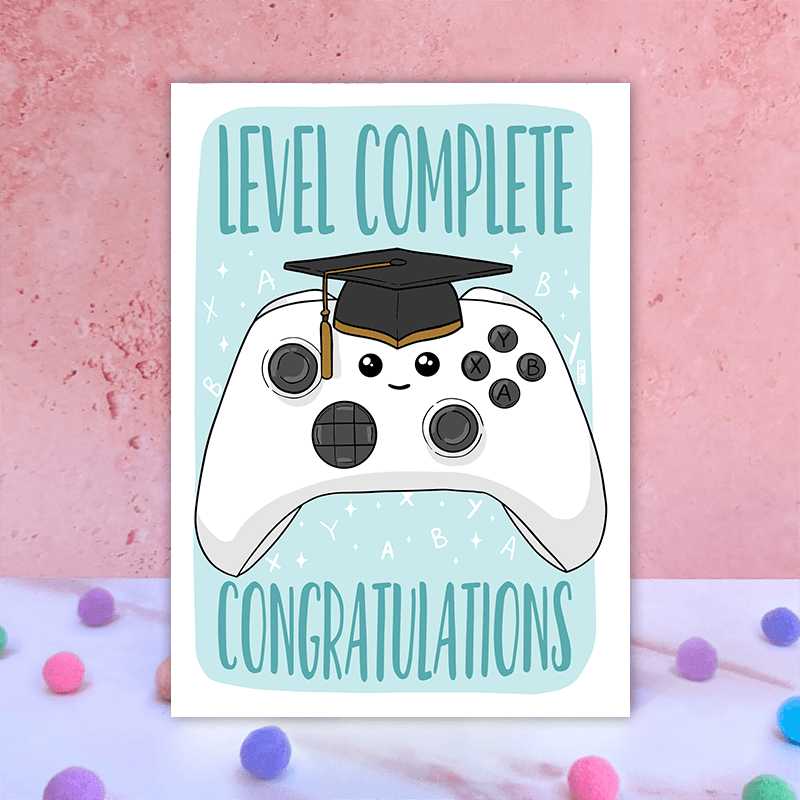 1 creative graduation card cartoon game controller in - Temu Mexico