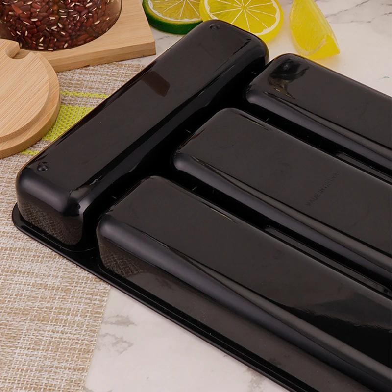 plastic flatware organizer tray insert mount cutlery storage box lightweight   pp material with compartments for kitchen drawer divider details 8